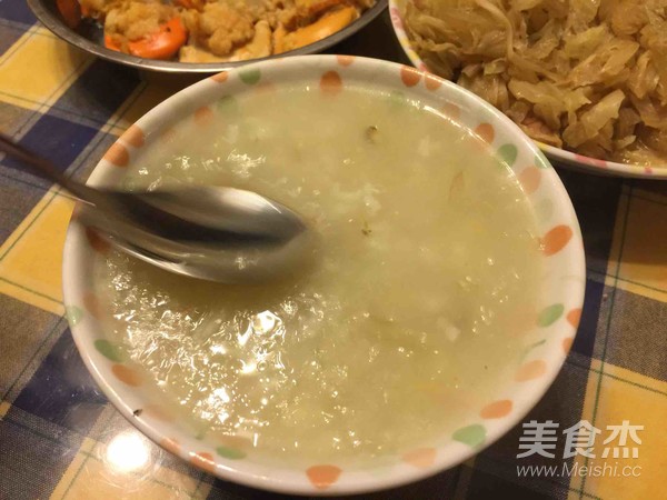 鲍鱼粥成品图